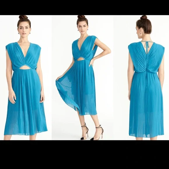 RACHEL Rachel Roy Dresses Rachel Roy Womens Cutout Pleated